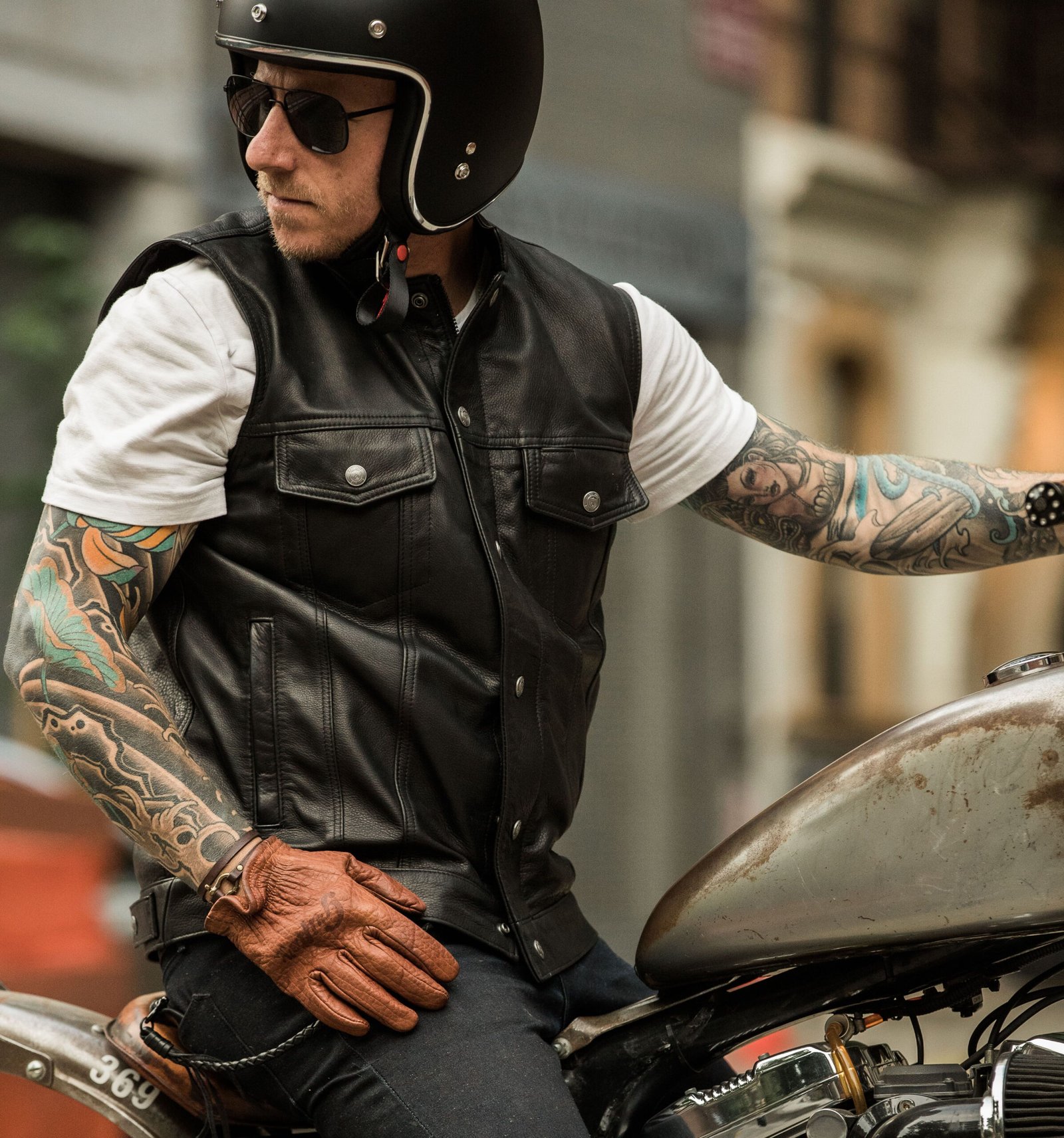 Official Mens Motorcycle Apparel - Leather Moto