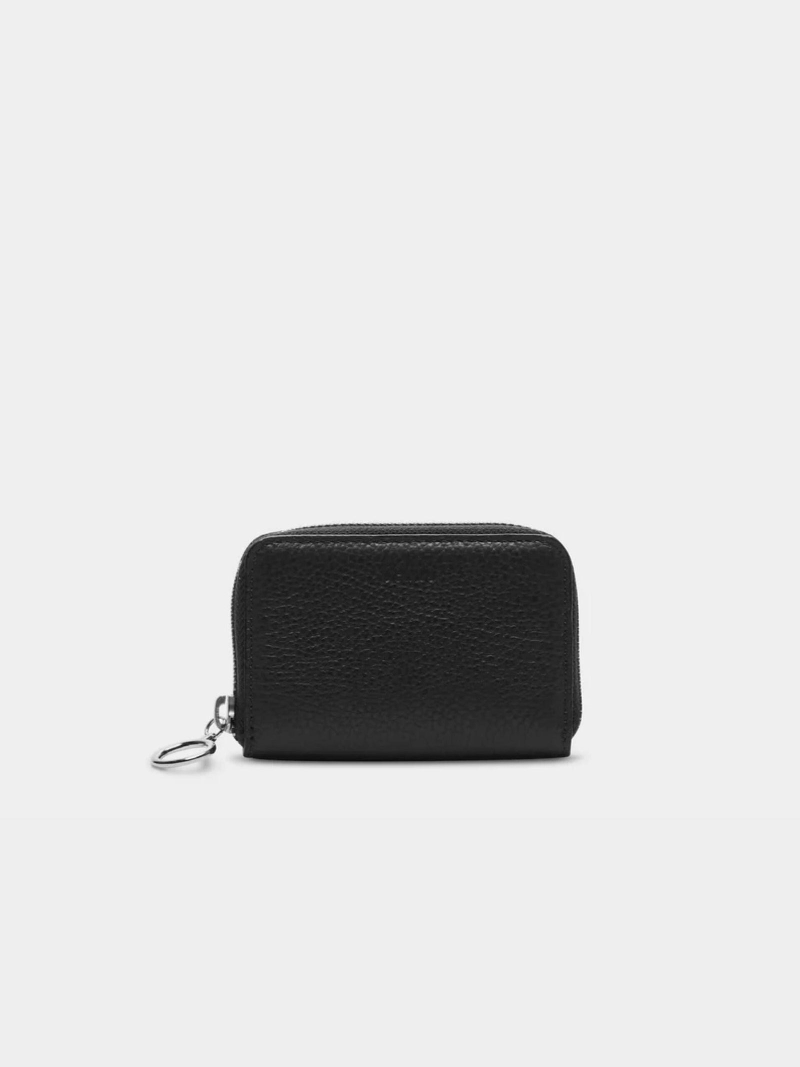 Zip-Around Handcrafted Wallet Black For Women