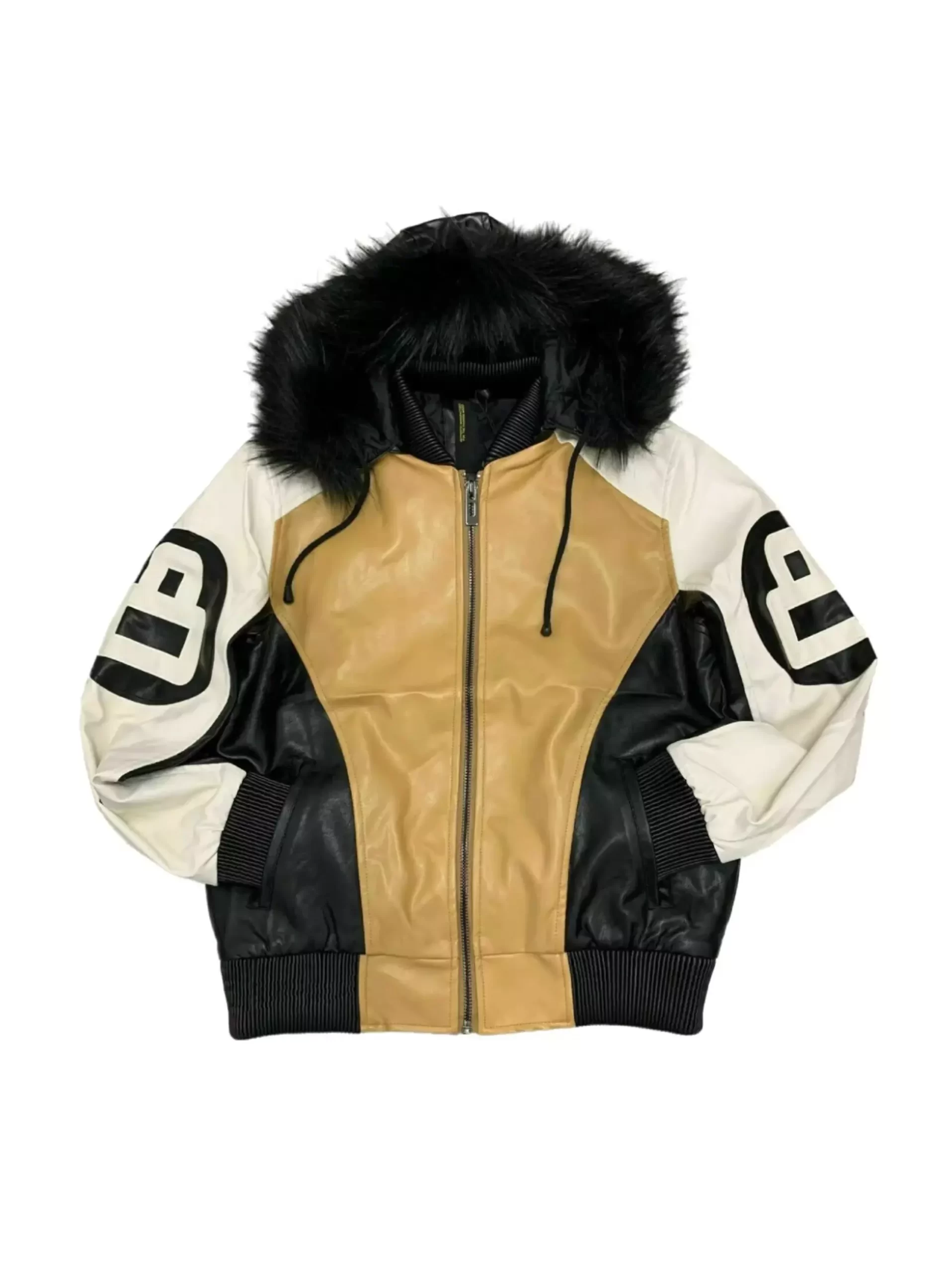 Robert Phillipe 8 Ball Jacket With Fur Hood