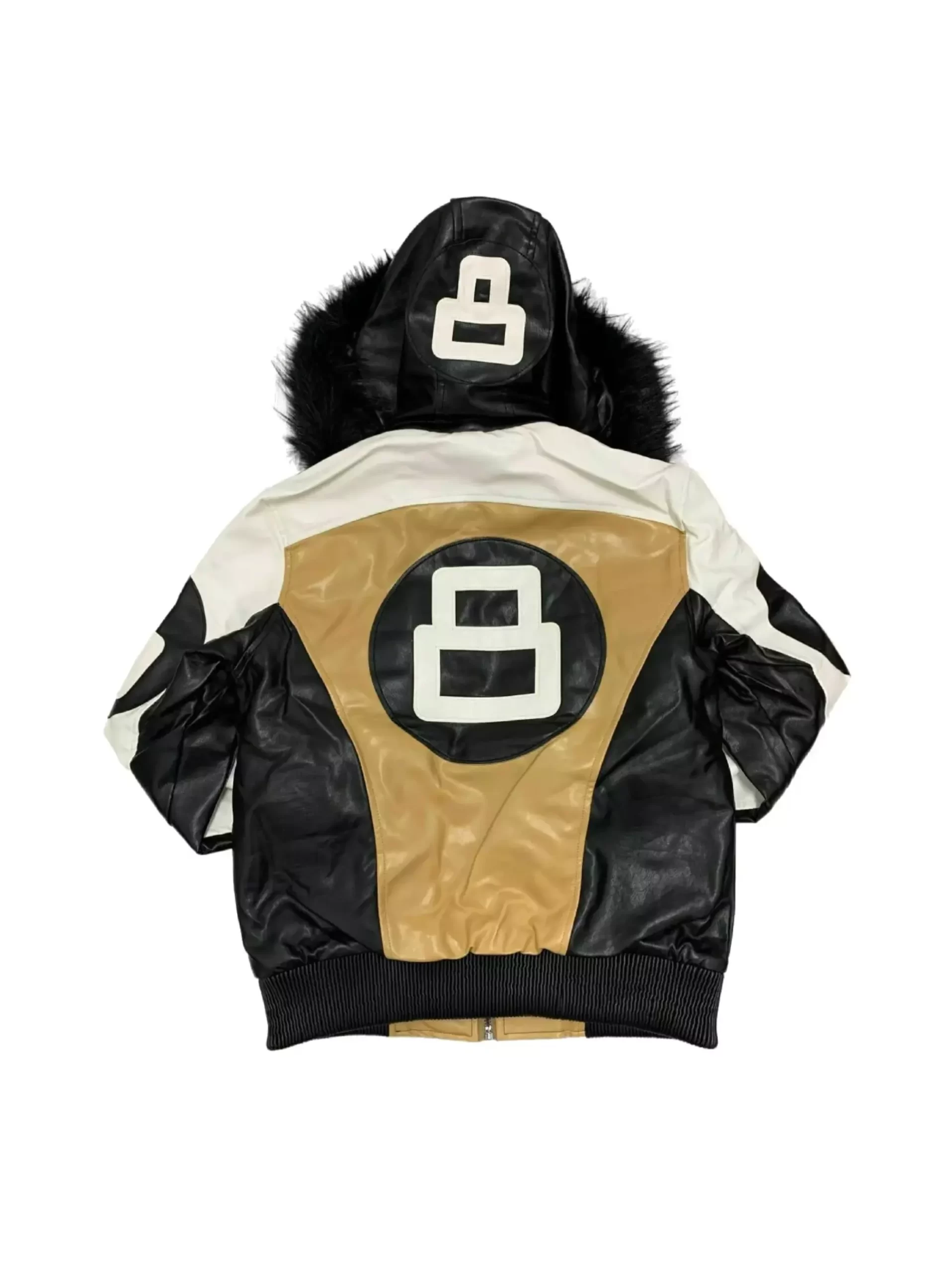 Robert Phillipe 8 Ball Jacket With Fur Hood