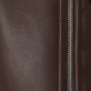 Leather & Genuine Shearling Aviator Jacket for Women