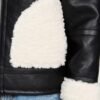 Sheepskin Real Shearling Leather Jacket - Leather-Moto