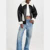 Sheepskin Real Shearling Leather Jacket - Leather-Moto