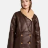 Women’s Brown Sheepskin Leather Jacket-leather-moto 4