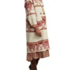 Yellowstone S05 Beth Dutton Pink Printed Coat
