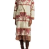 Yellowstone S05 Beth Dutton Pink Printed Coat