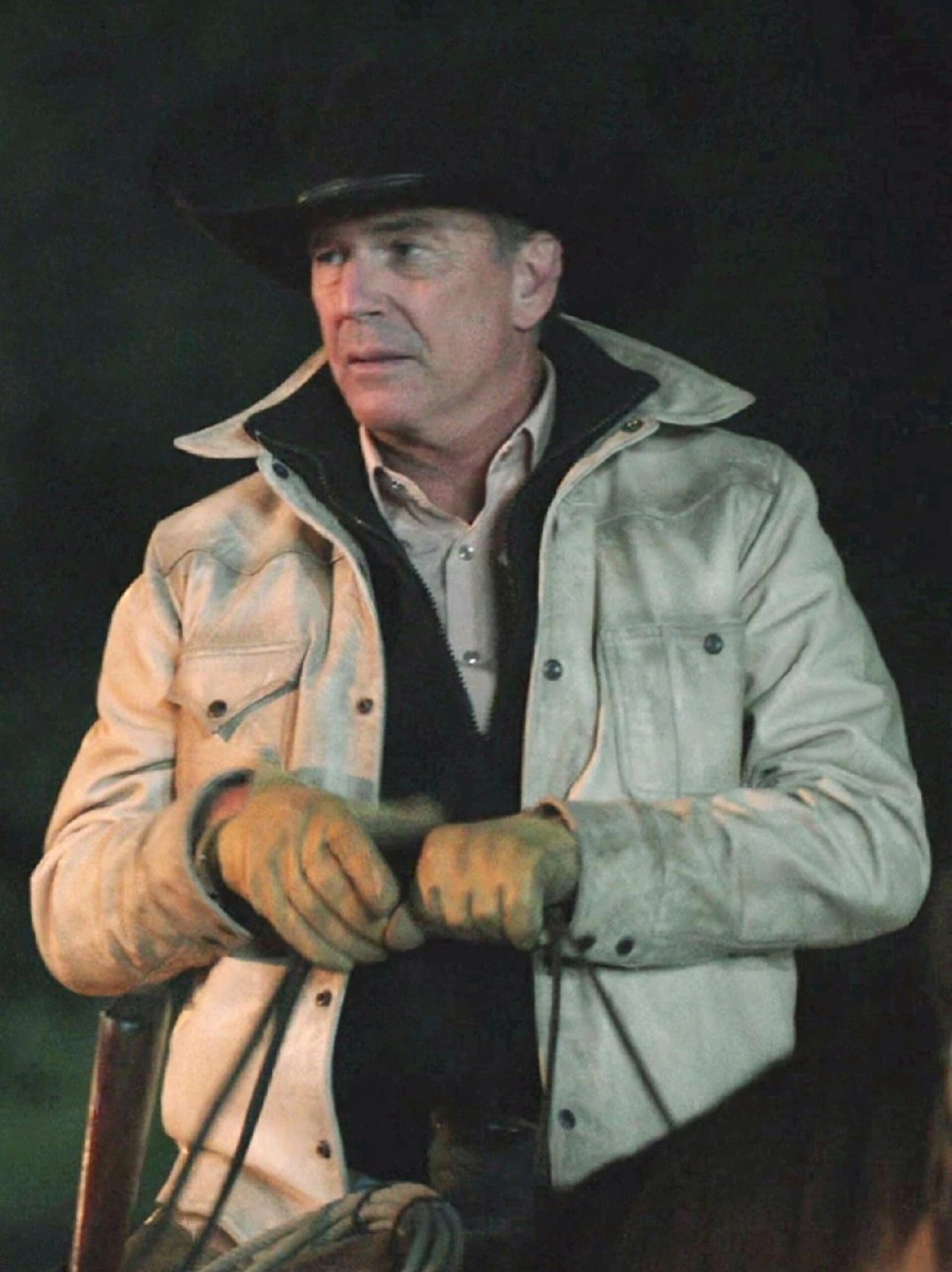Yellowstone Season 5 John Dutton White Jacket