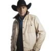 Yellowstone Season 5 John Dutton White Jacket