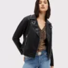 Biker leather jacket women - Leathermoto