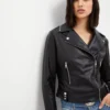 Biker leather jacket women - Leathermoto