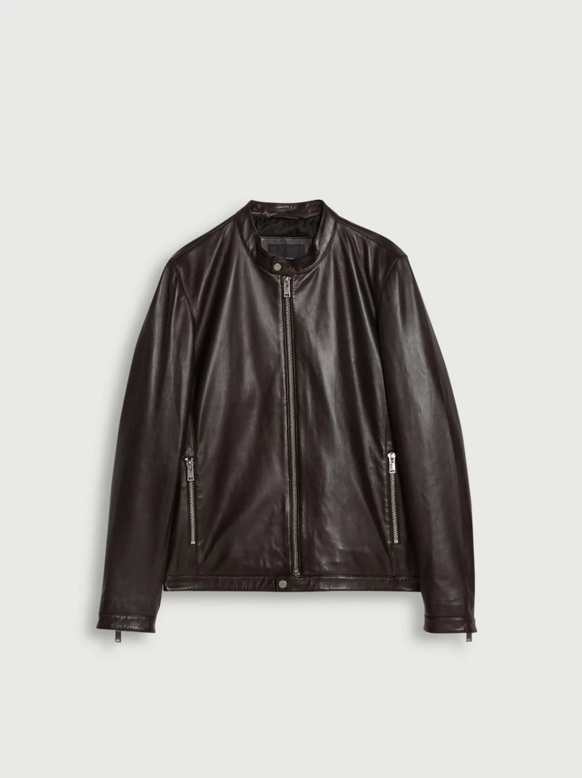 Cafe Racer Leather Jacket - LeatherMoto