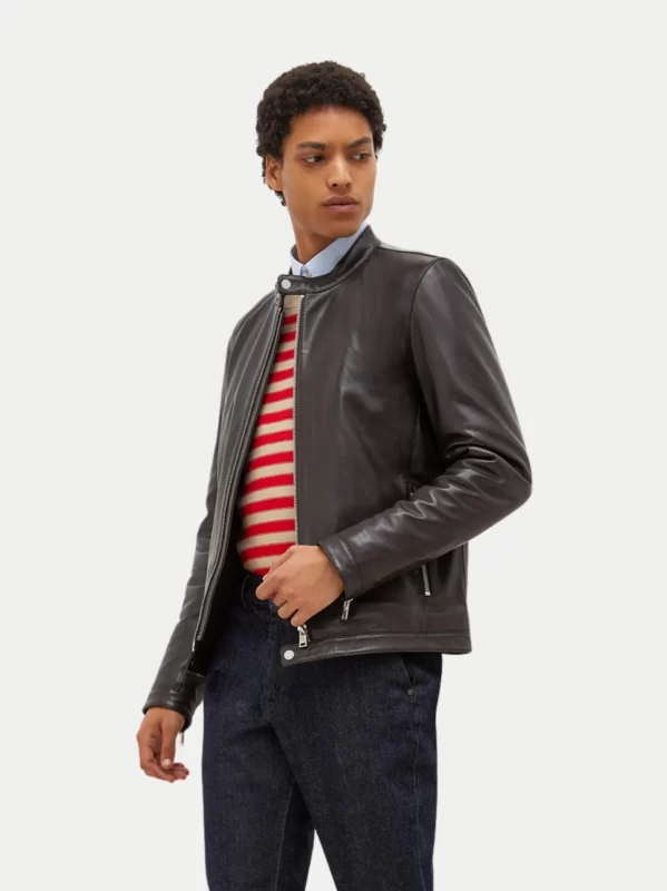 Cafe Racer Leather Jacket - LeatherMoto