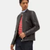 Cafe Racer Leather Jacket - LeatherMoto