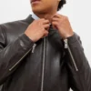 Cafe Racer Leather Jacket - LeatherMoto