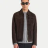 Dark Brown Moto Biker leather jacket - leathermoto