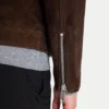Dark Brown Moto Biker leather jacket - leathermoto