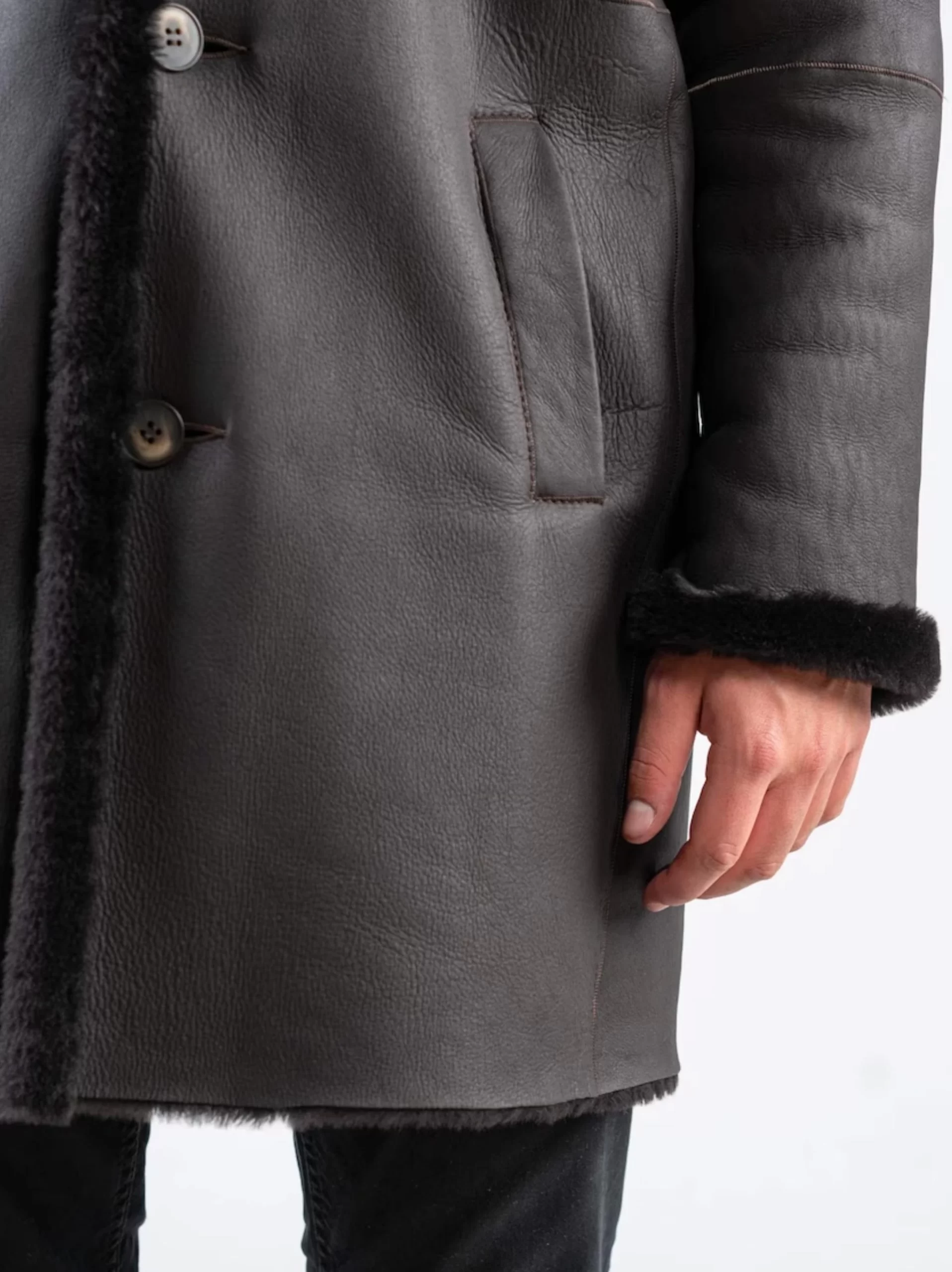 Long Down Coat - For Men's By Leathermoto.com