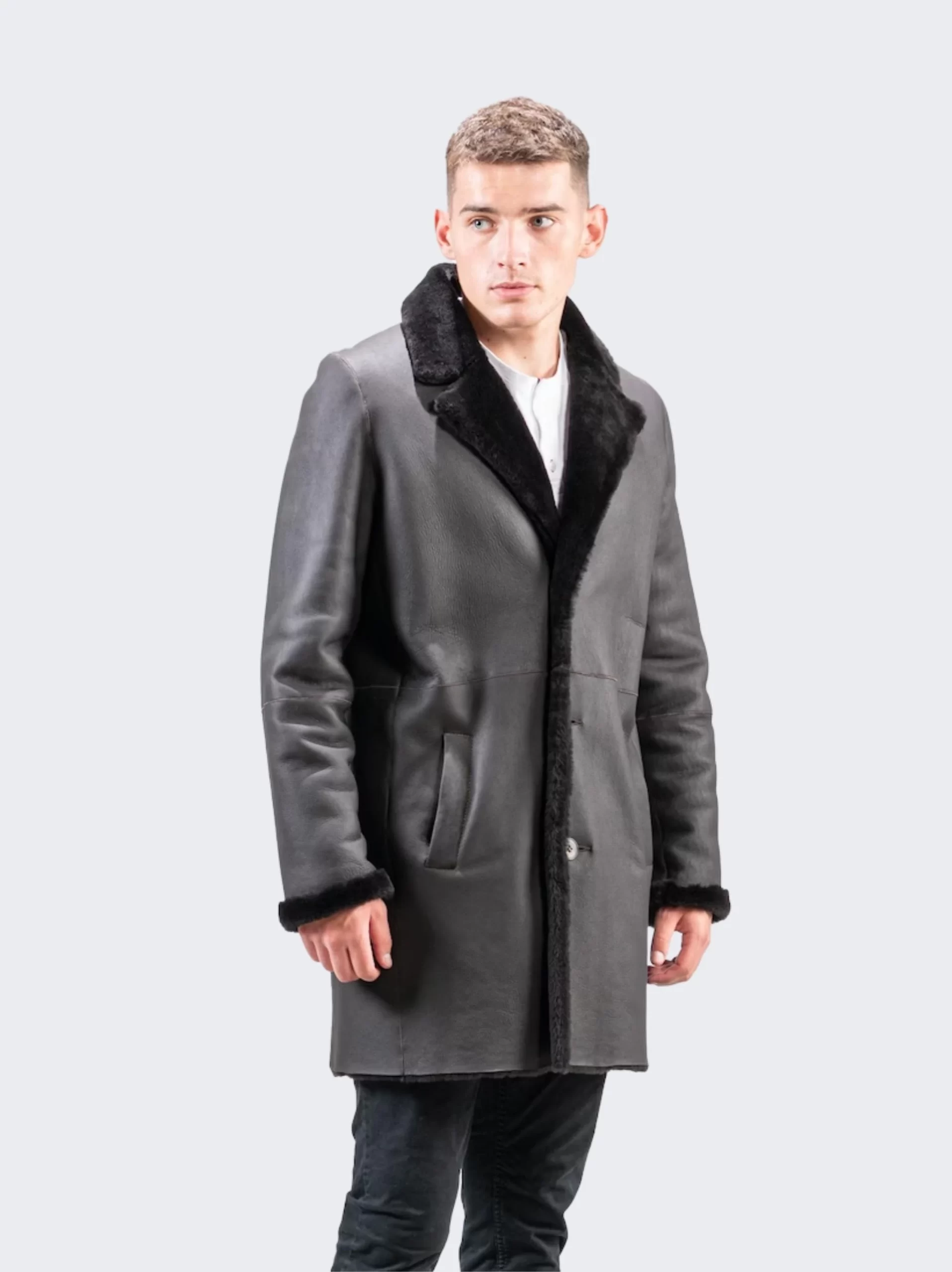 Long Down Coat - For Men's By Leathermoto.com