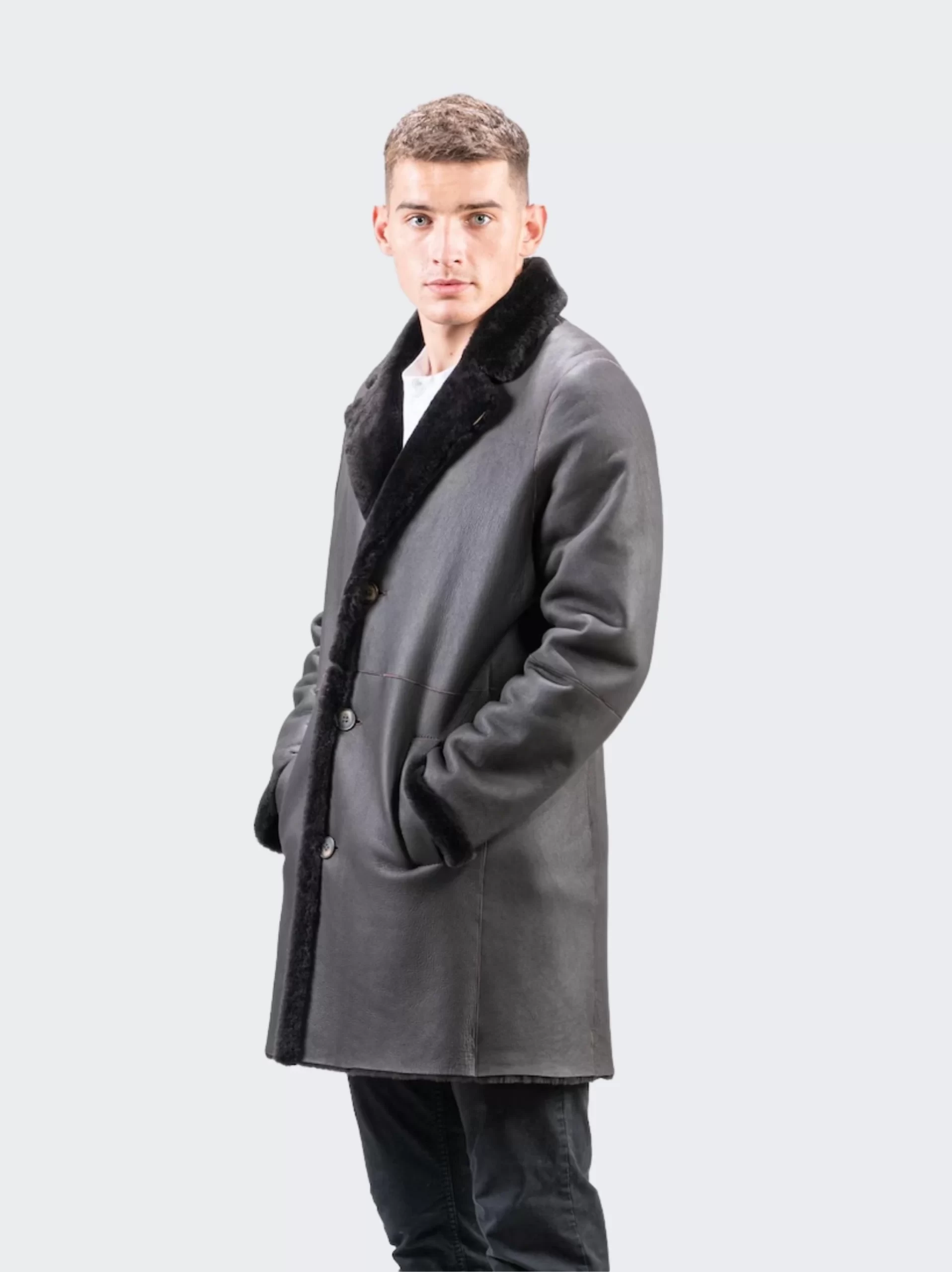 Long Down Coat - For Men's By Leathermoto.com