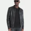 Men's Leather biker Jacket Cafe Racer Style - LeatherMoto