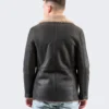 Shearling Luxe Leather Jacket For Men - LeatherMoto.com