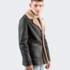 Shearling Luxe Leather Jacket For Men - LeatherMoto.com