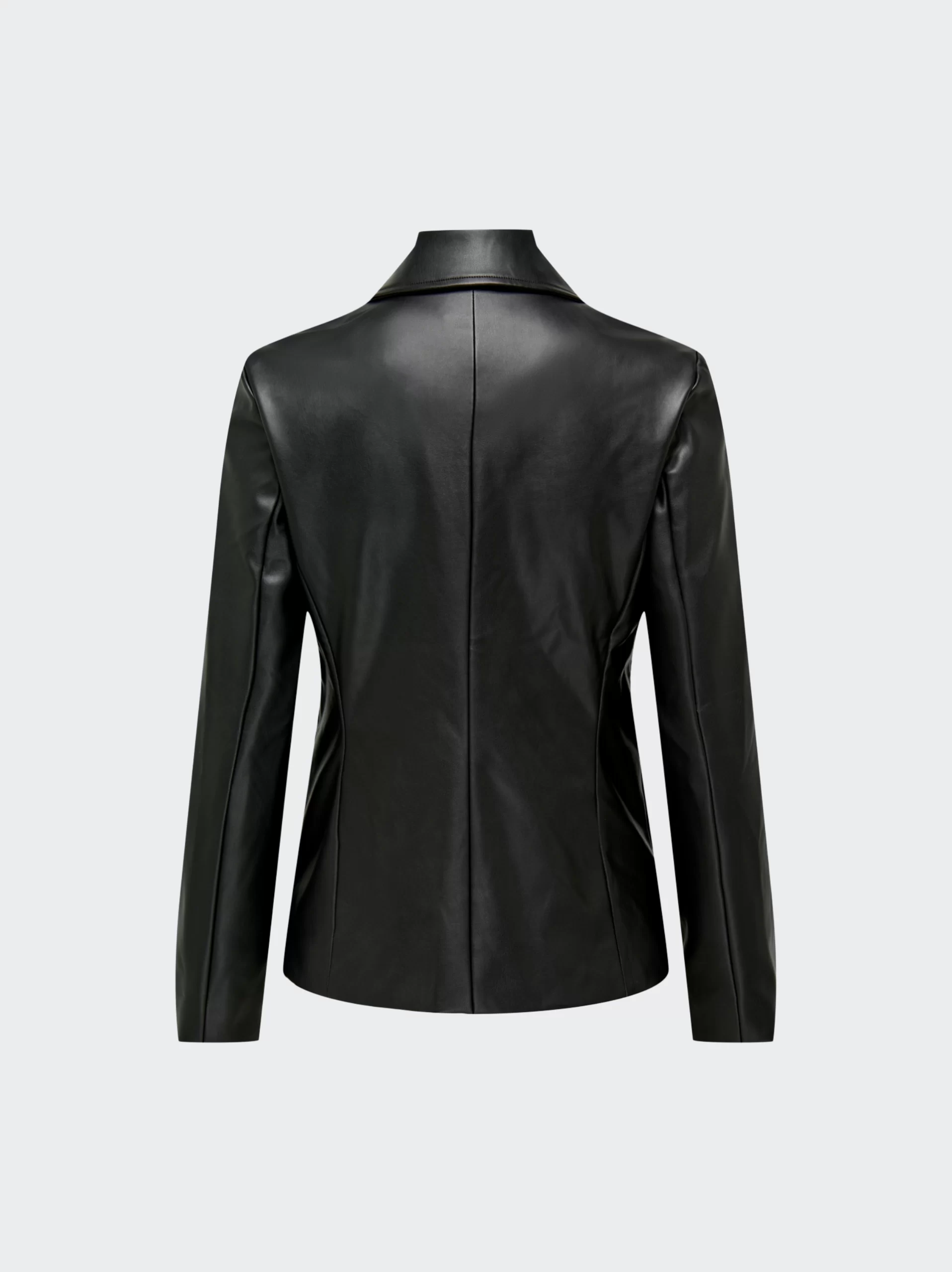 Women Black Genuine Leather Blazer by LeatherMoto