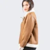 Women's Classic Shearling Leather Jacket - LeatherMoto
