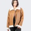Women's Classic Shearling Leather Jacket - LeatherMoto