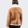 Women's Shearling-Lined Leather Jacket - Leathermoto