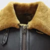 b3 Moto Collar shearling leather jacket for Men - leathermoto.com