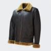 b3 Moto Collar shearling leather jacket for Men - leathermoto.com