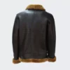 b3 Moto Collar shearling leather jacket for Men - leathermoto.com