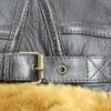 b3 Moto Collar shearling leather jacket for Men - leathermoto.com