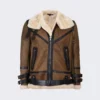 b3 bomber aviator shearling leather jacket for Men - leathermoto.com