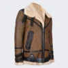 b3 bomber aviator shearling leather jacket for Men - leathermoto.com