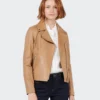 tan color biker leather jacket for women (1)