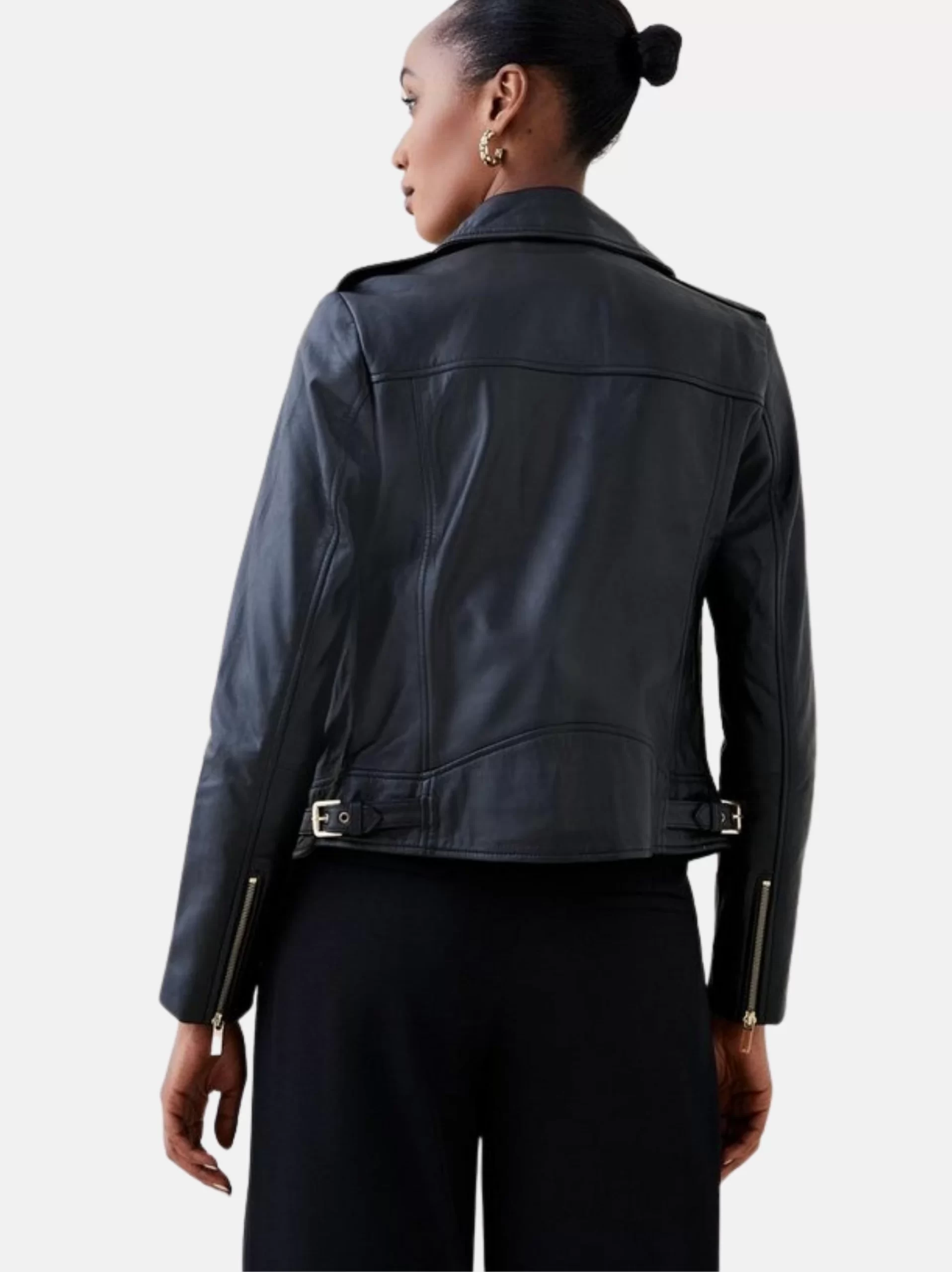 Classic Cruiser Leather Jacket For Women (3)