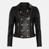 Classic Cruiser Leather Jacket For Women (1)