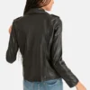 Callie Black Leather Biiker Jacket for women from leather moto