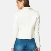 The Drop White Women Biker Style Leather jacket (4)