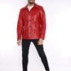 Fight Club (Tyler Durden) Mayhem Red Leather Jacket (5)