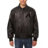 Arizona-Diamondbacks-Black-Leather-Varsity-Jacket-Shirt-Style-Collar LeatherMoto