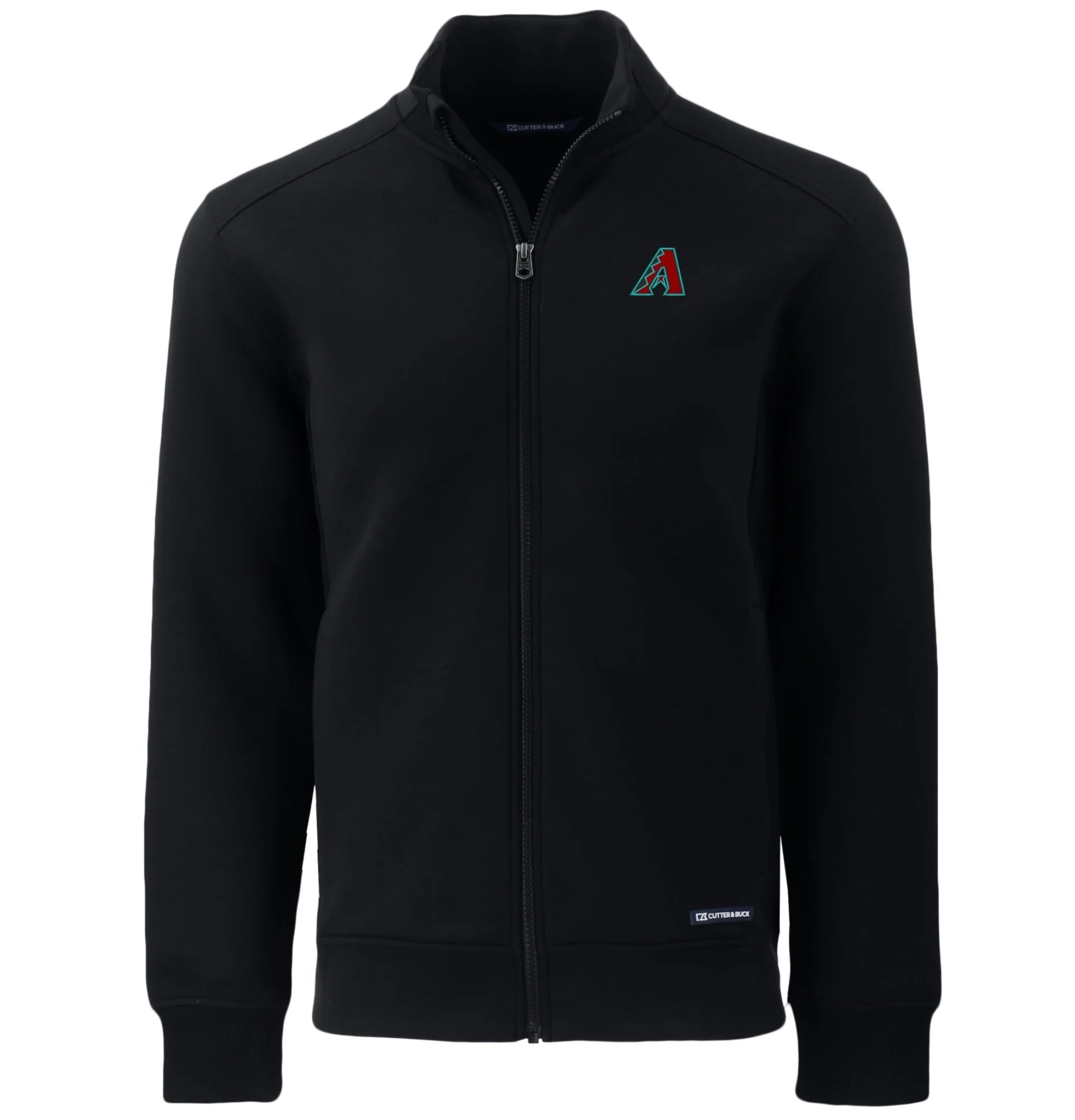 Arizona-Diamondbacks-Classic-Black-Knitted-Full-Zip-Polyester-Varsity-Jacket-LeatherMoto