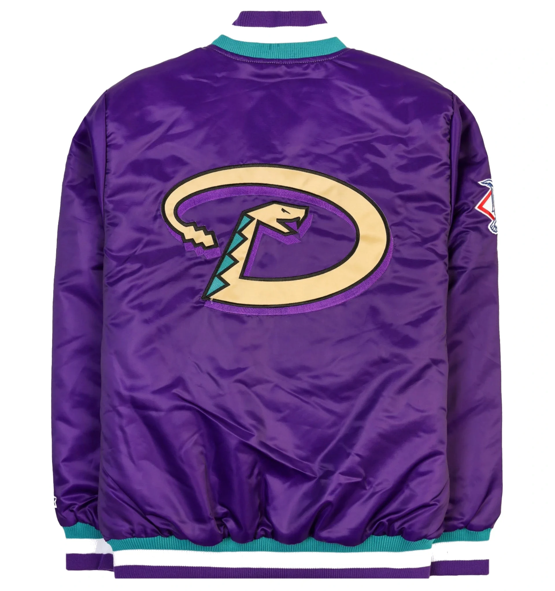 Arizona-Diamondbacks-Classic-Rib-Full-Snap-Satin-Purple-Varsity-Jacket-LeatherMoto