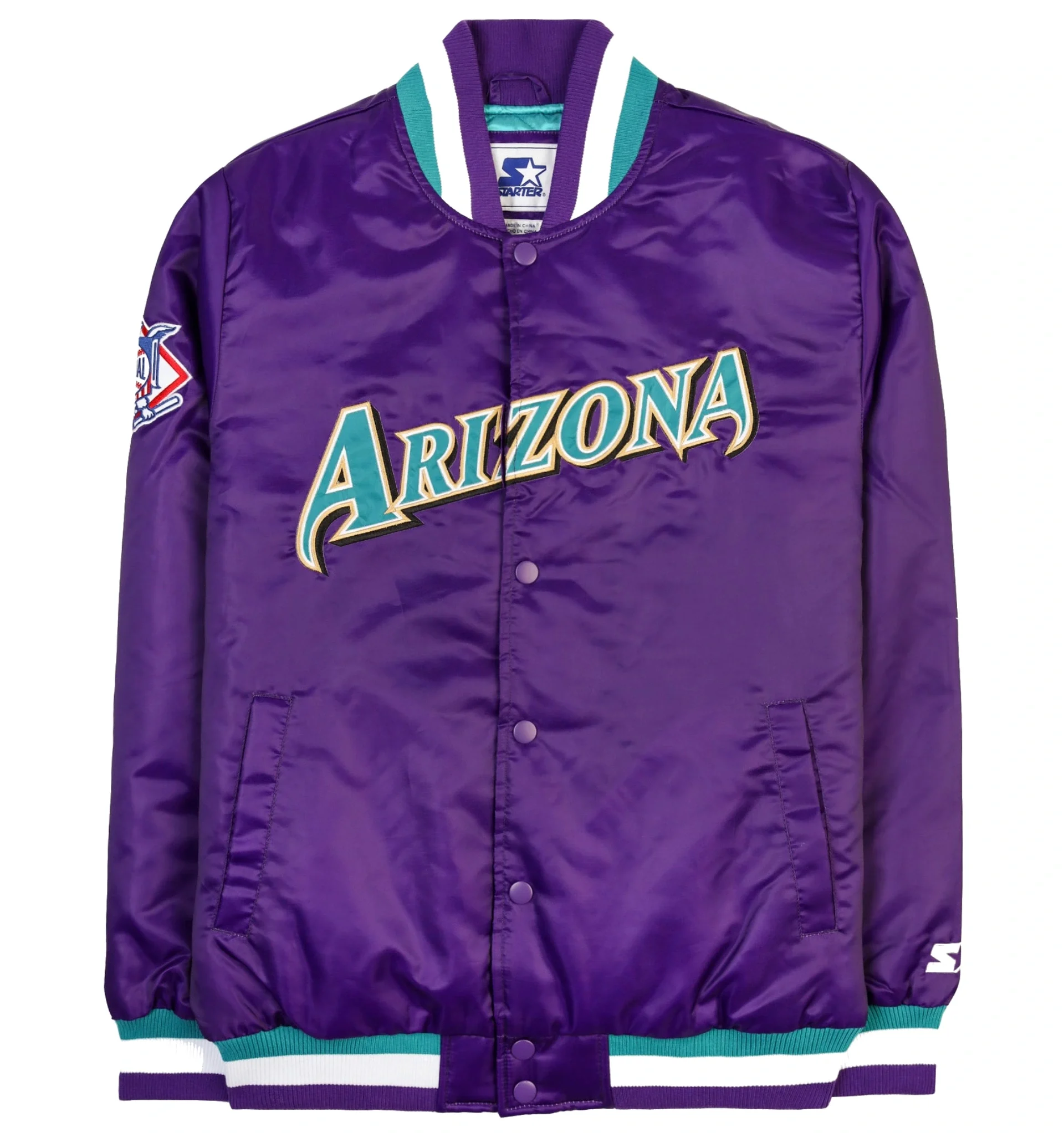 Arizona-Diamondbacks-Classic-Rib-Full-Snap-Satin-Purple-Varsity-Jacket-LeatherMoto