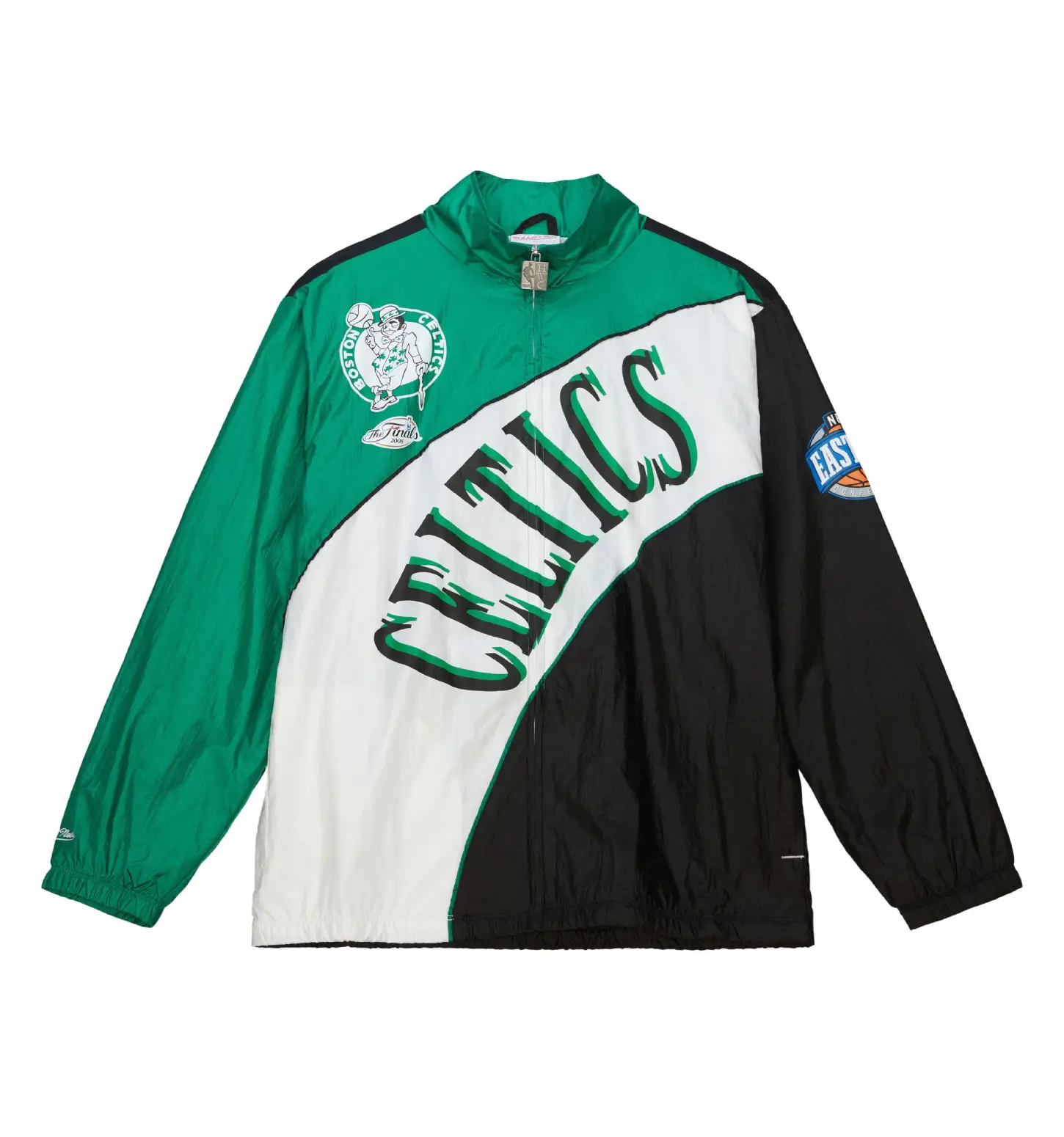 Arched-Retro-Lined-Windbreaker-Boston-Celtics-LeatherMoto
