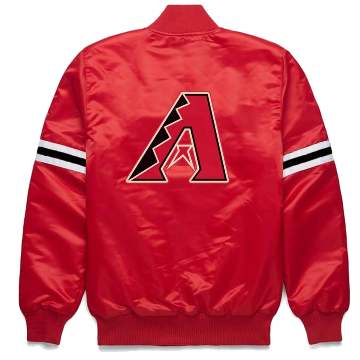 Arizona-Diamondbacks-Classic-Rib-Knitted-Full-Snap-Satin-Varsity-Red-Jacket-leather moto2