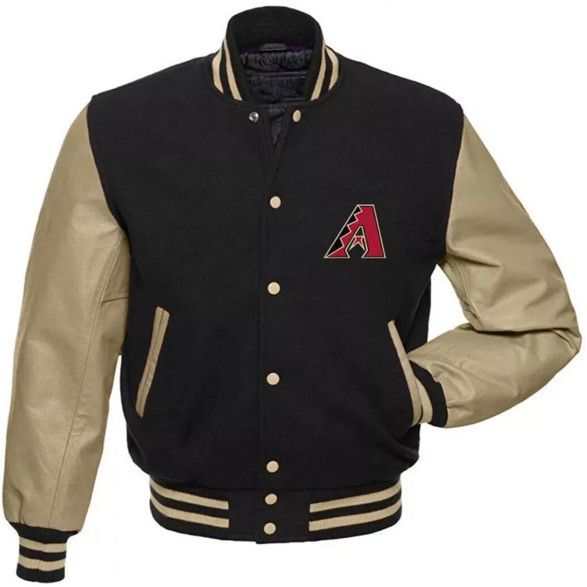 Arizona-Diamondbacks-Letterman-Wool-Leather-Varsity-Jacket- leather moto1