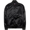 Arizona-Diamondbacks-Pro-Standard-Triple-Black-Full-Snap-Satin-Varsity-leather moto 1